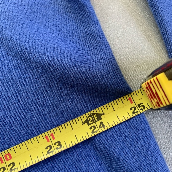 Lilly Pulitzer Elba Coolmax Oversized Boxy Poncho Sweater Iris Blue Womens Sz Sm - Picture 9 of 11